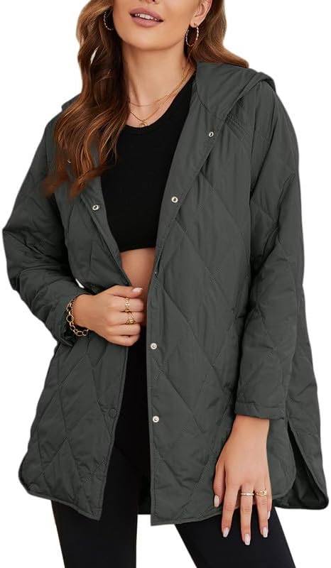 Zimonto - EVALESS Long Jackets for Women Fashion 2024 Winter Coat for Women Business Casual Diamond Quilted Hooded Lightweight Jackets Import Single ASIN Import Multiple ASIN ×Product customization General Description Gallery Reviews Vari Quilted Lightweight Jackets