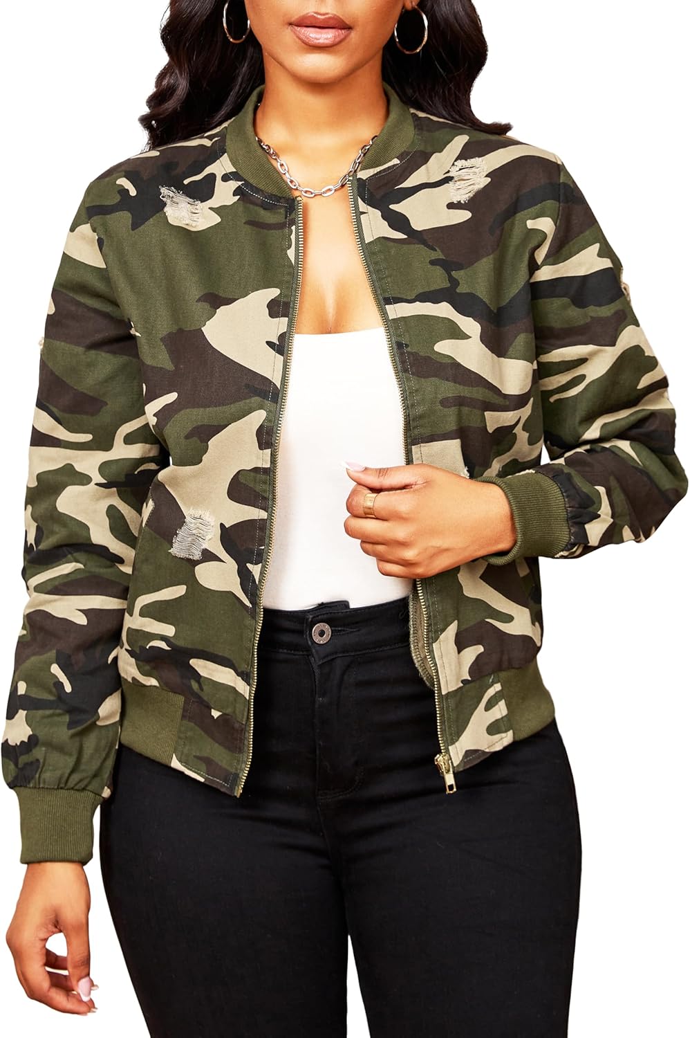 Zimonto - sexycherry Casual Jackets for Women Long Sleeve Lightweight Outwear Bomber Coats with Pockets Import Single ASIN Import Multiple ASIN ×Product customization General Description Gallery Reviews Variations Additional details Produ Casual Jackets