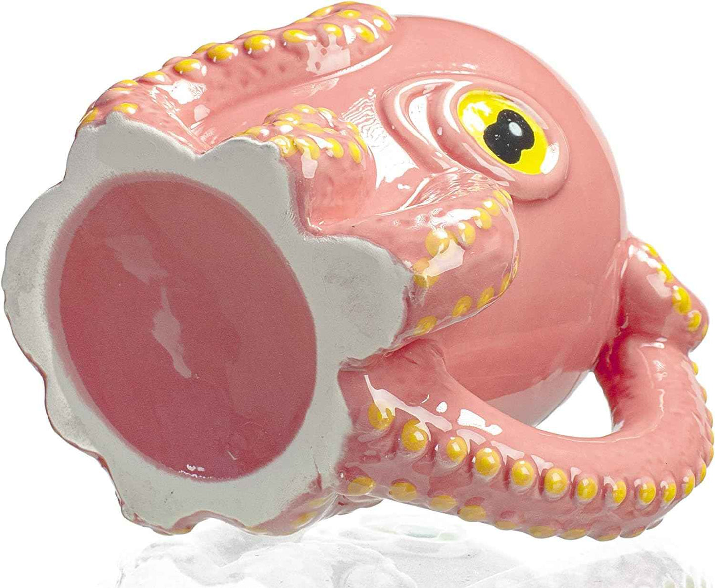 Pink Octopus Mug Whimsical Ceramic Joy for Drinks
