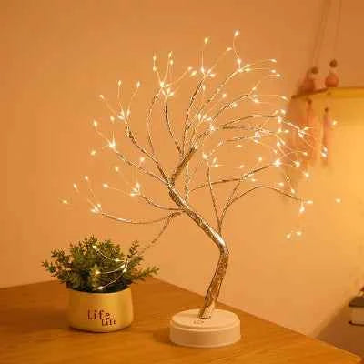 Mini Christmas Tree Night Light Festive Home Glow