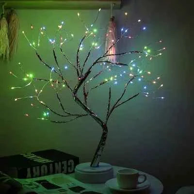 Mini Christmas Tree Night Light Festive Home Glow