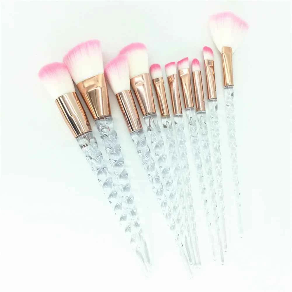 Diamond Unicorn Brush Set Magical Makeup Awaits