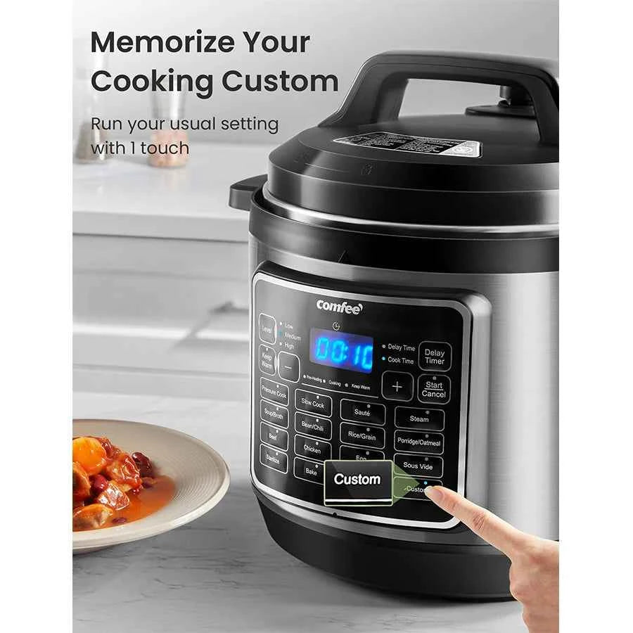 COMFEE 8qt MultiFunction Electric Pressure Cooker