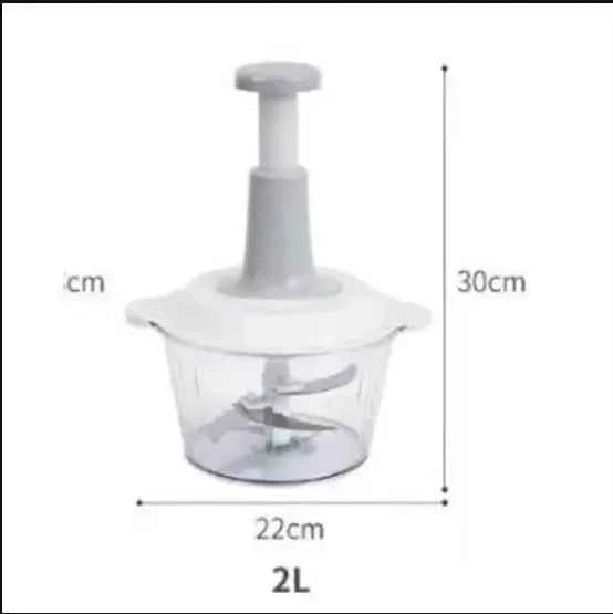 Zimonto Manual Food Chopper - Quick Vegetable Mince, Stir, and Whisk for Easy Meal Prep