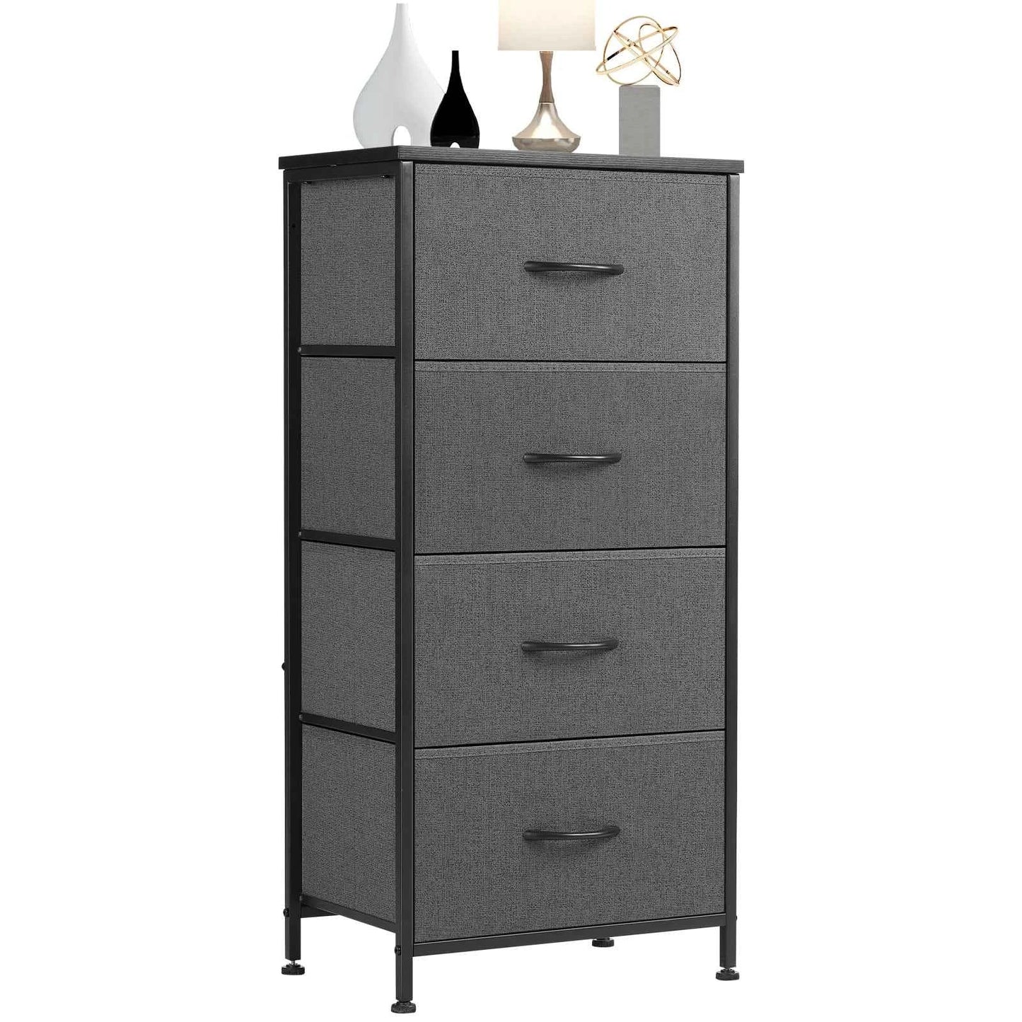 JHK Bedroom Dresser Stylish Storage Steel Frame Closet