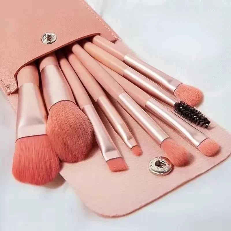 Pro Pink Makeup Brush Set Beauty at Your Fingertips