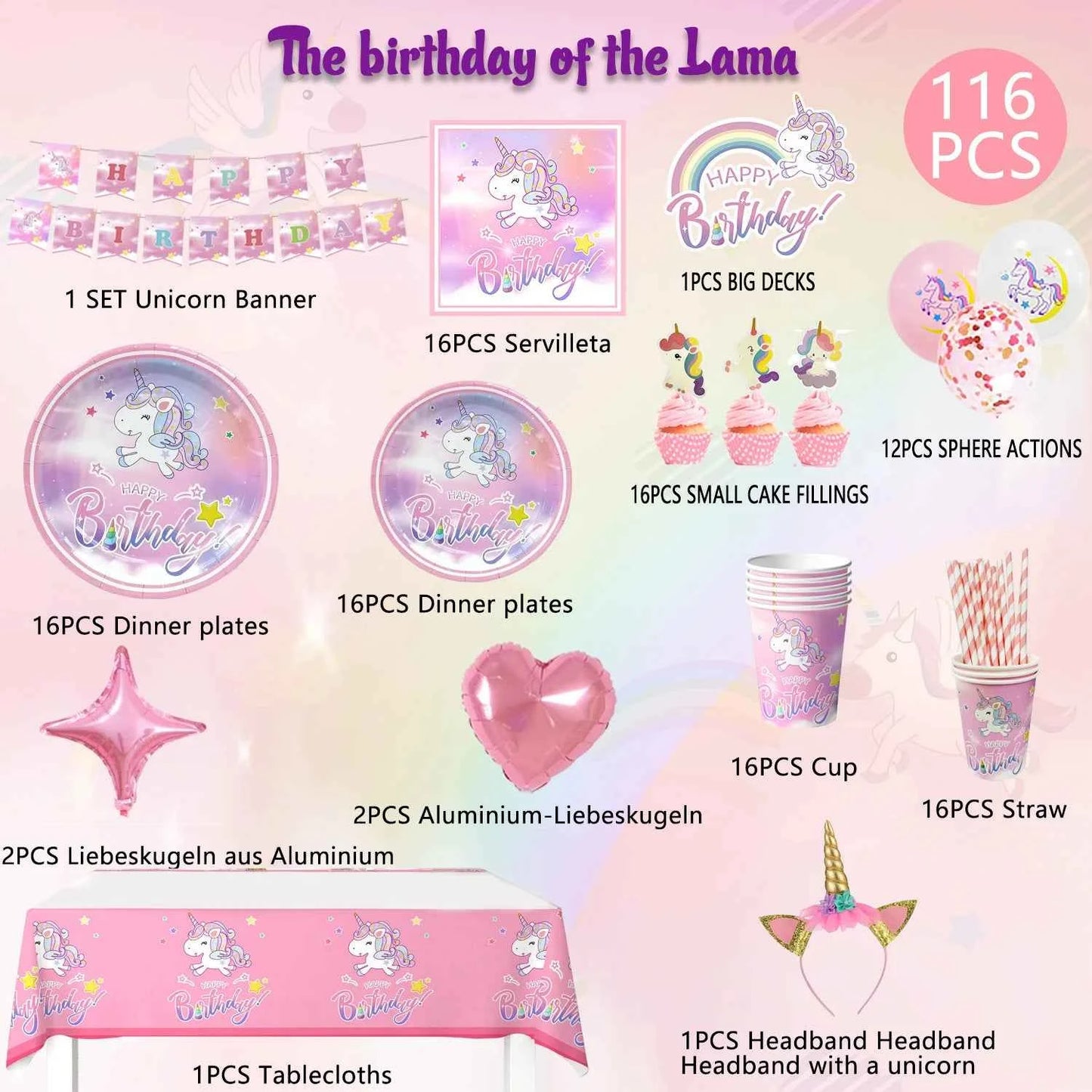 Unicorn Birthday Party Complete Magical Celebration Kit