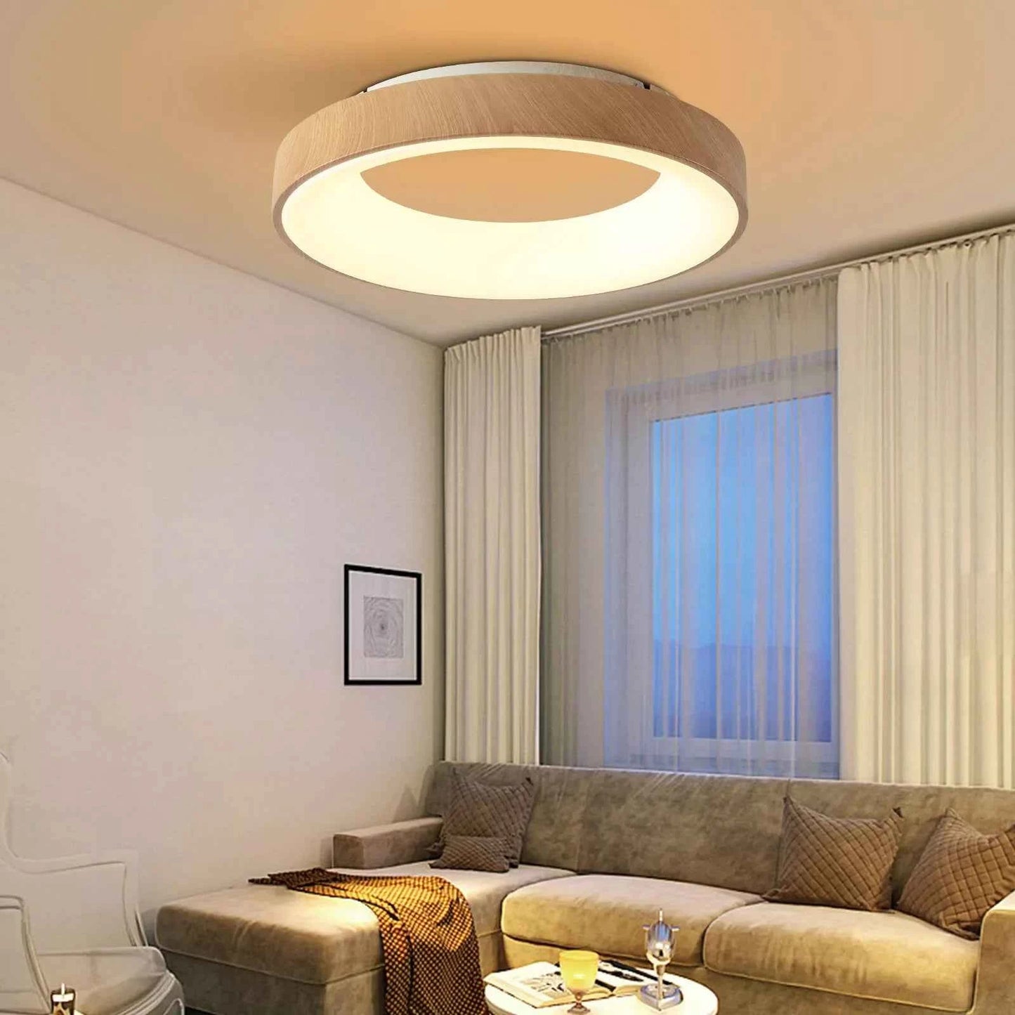 Elegant Gold Brass SemiFlush Mount Chandelier Lamp