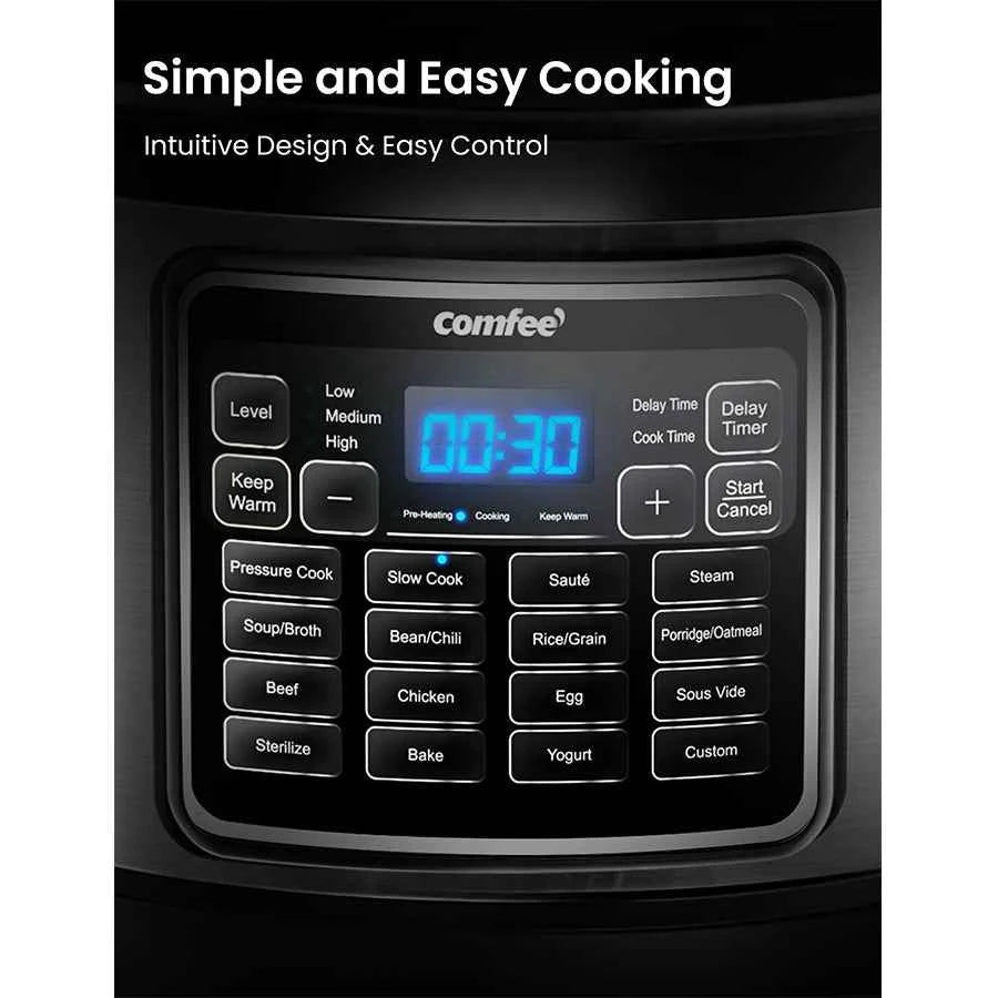 COMFEE 8qt MultiFunction Electric Pressure Cooker
