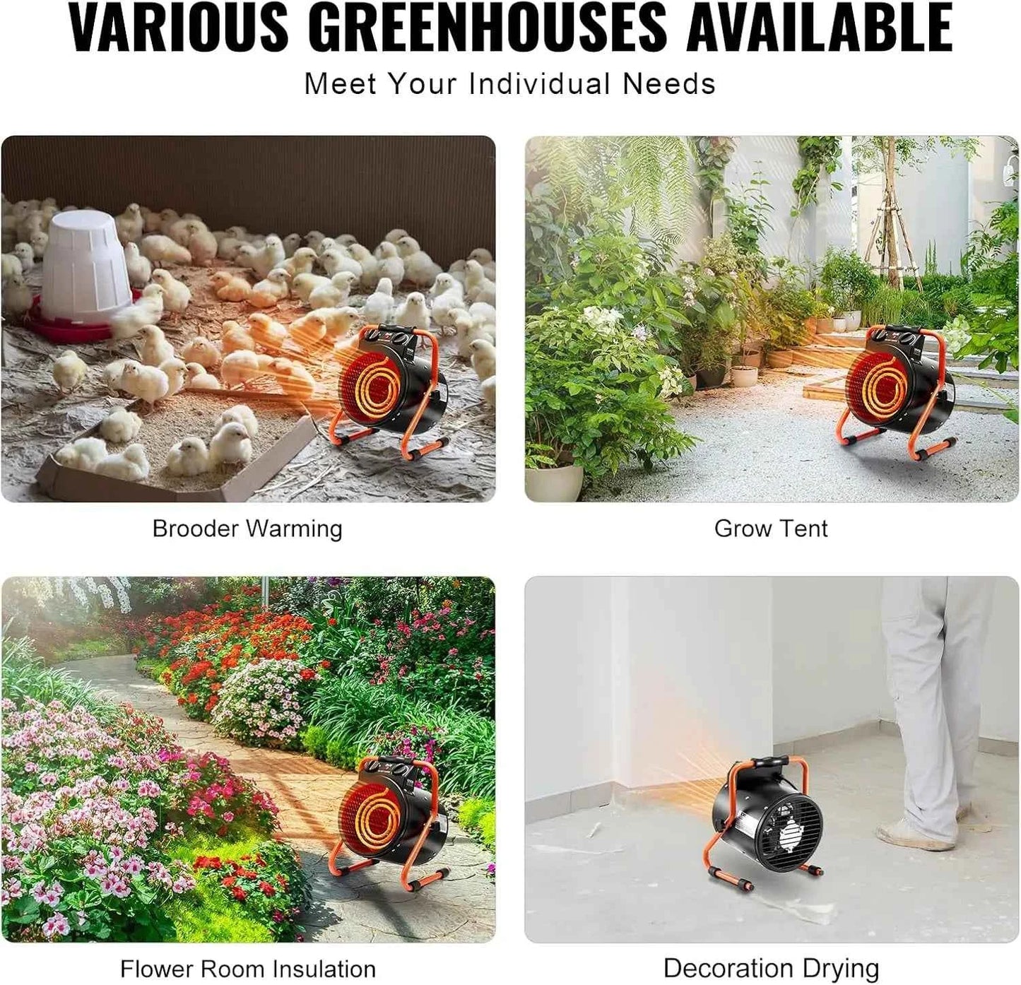 Seedling Heat Quick Safe DualSpeed Greenhouse Warmer