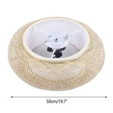 Retro Bamboo Round Ceiling Light HandWoven Charm