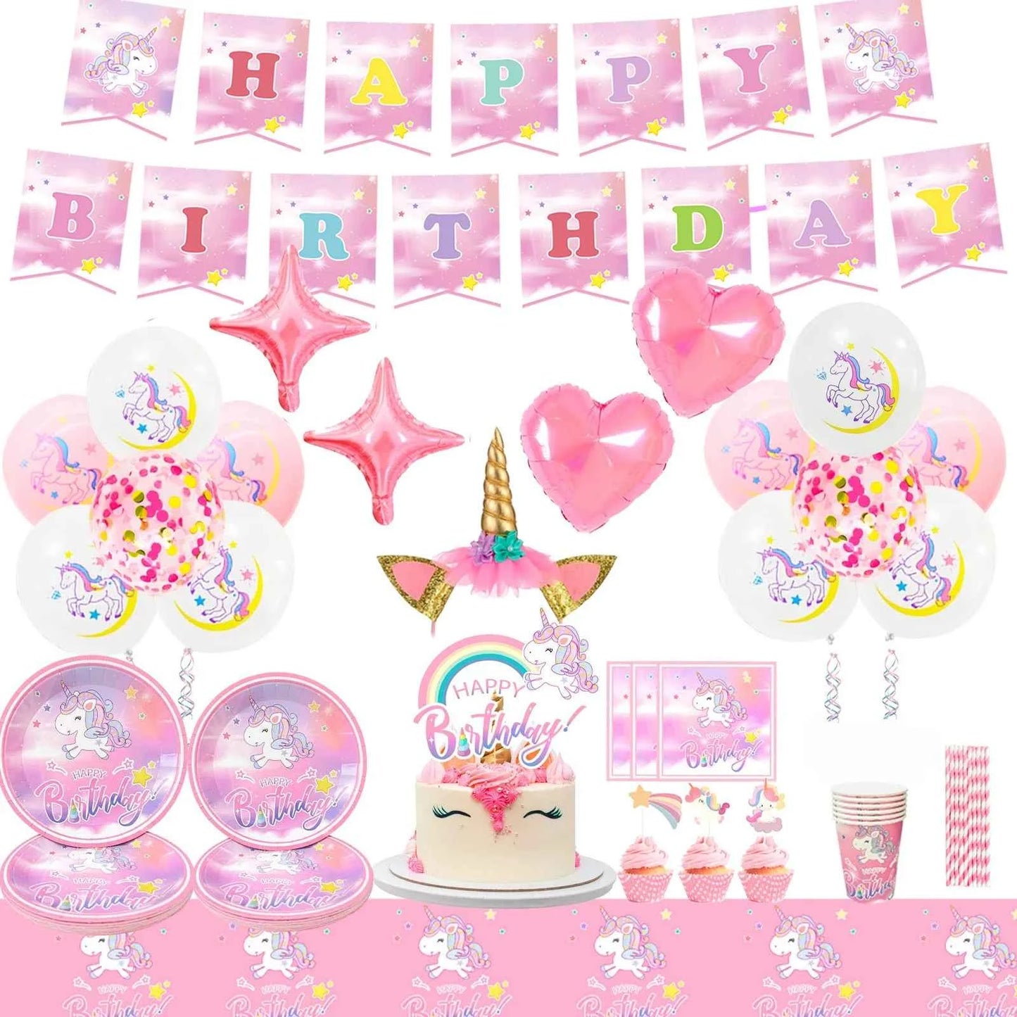 Unicorn Birthday Party Complete Magical Celebration Kit