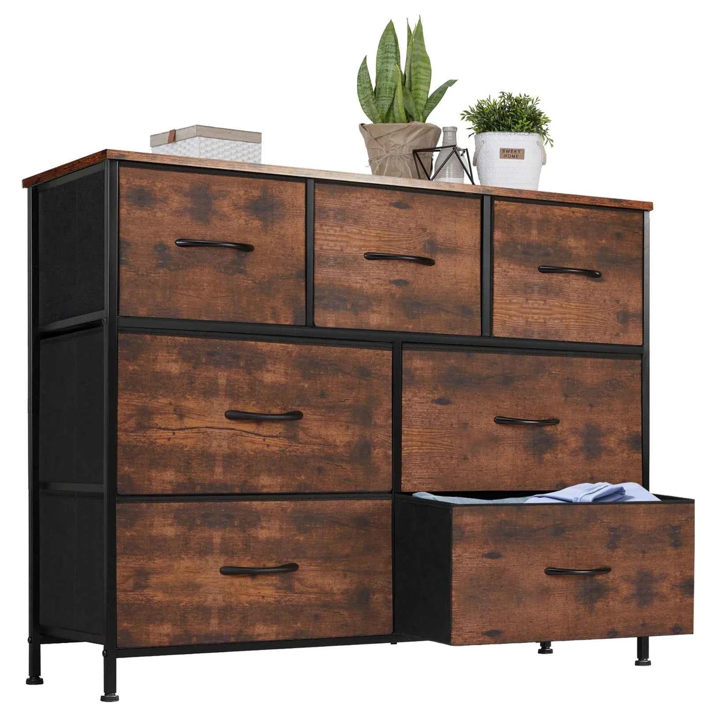 7Drawer Fabric Dresser Bedroom Living Room Storage