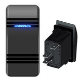 Zimonto 12V 24V boat rocker switch with blue LED light for marine applications