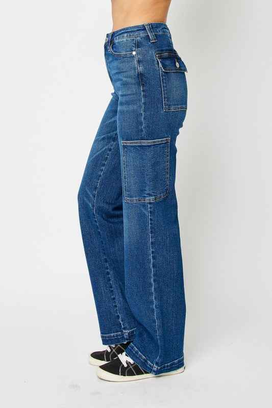 Judy Blue Full Size High Waist Cargo Jeans