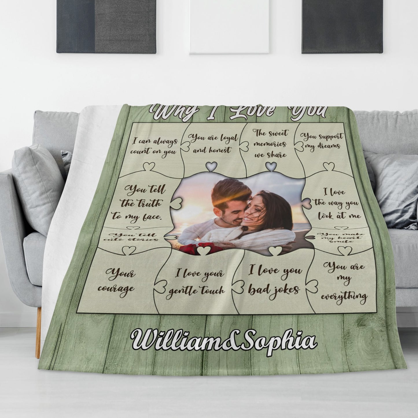 popcustoms - Horizontal Flannel Breathable Blanket 4 Sizes