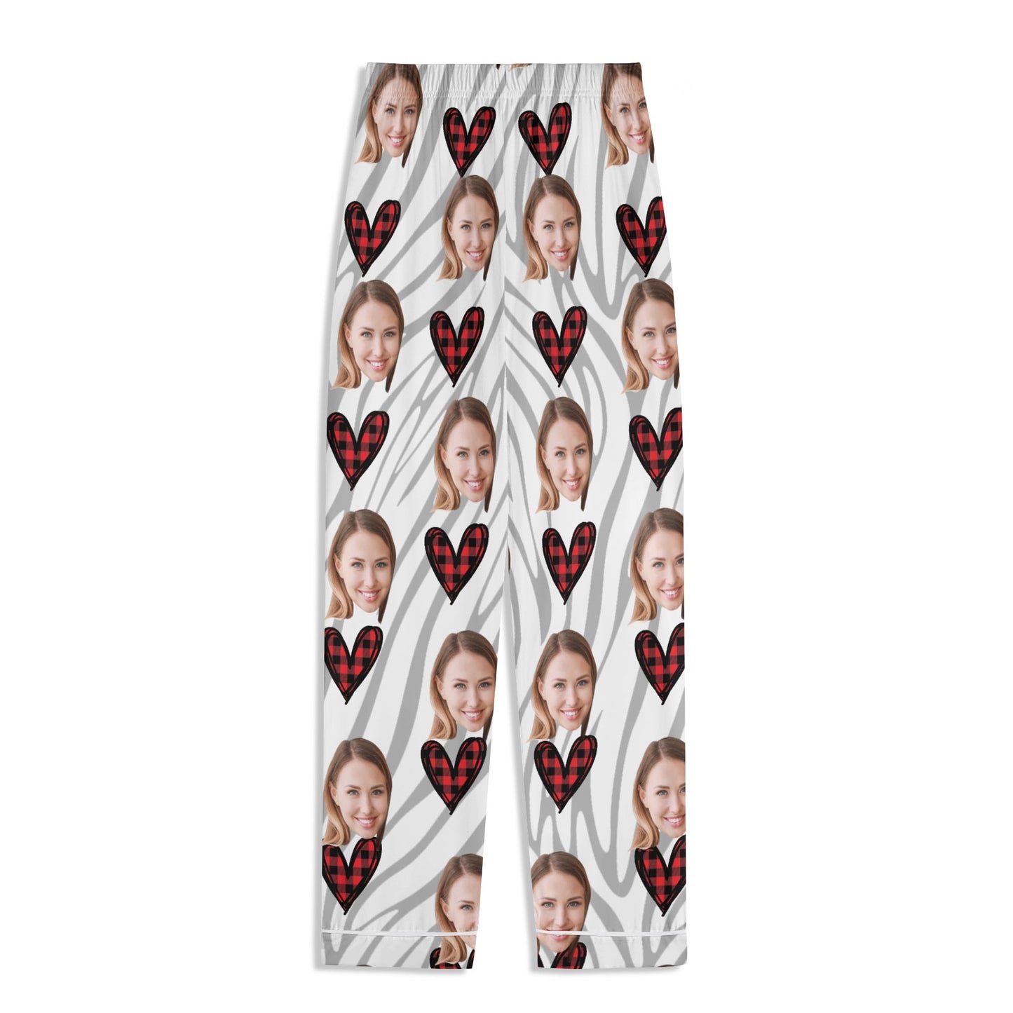 popcustoms - Unisex Long Sleeve Adult Nightwear Pajama Set