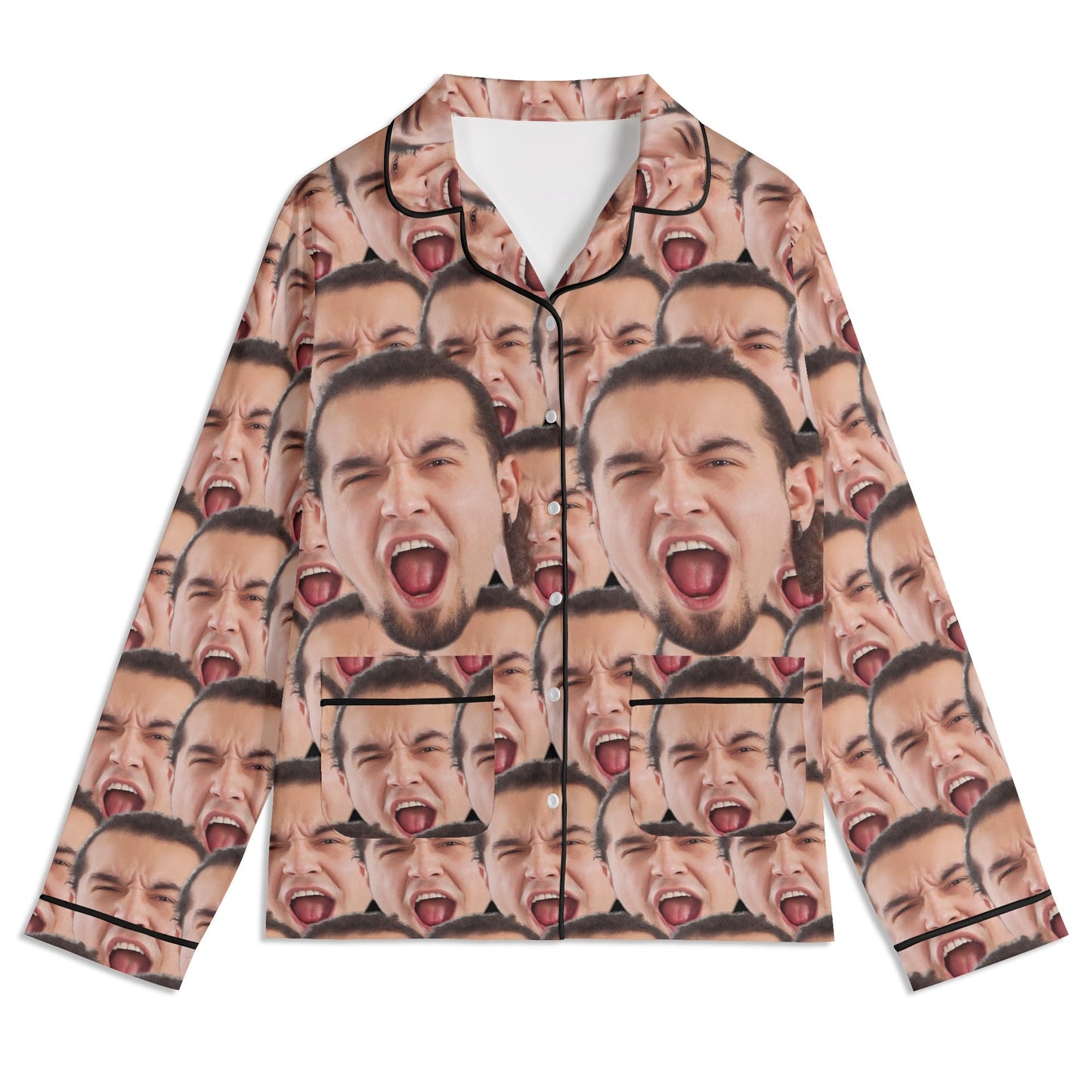 popcustoms - Unisex Long Sleeve Adult Nightwear Pajama Set