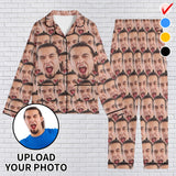 popcustoms - Unisex Long Sleeve Adult Nightwear Pajama Set