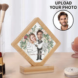 popcustoms - Custom Printed Photo Plaque Photo Frame Gift for Birthday Wedding