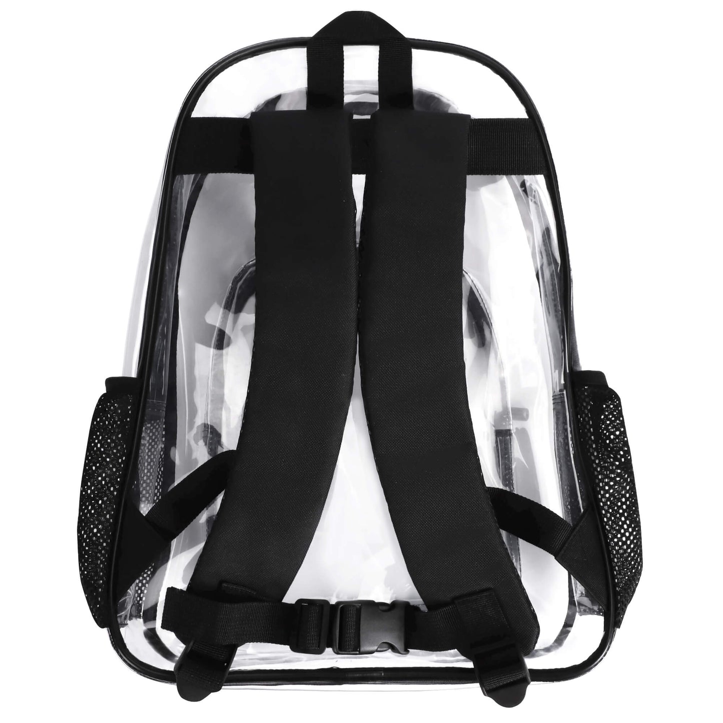 popcustoms - Large 17 Inch Clear Bag PVC See Through Transparent School Backpack