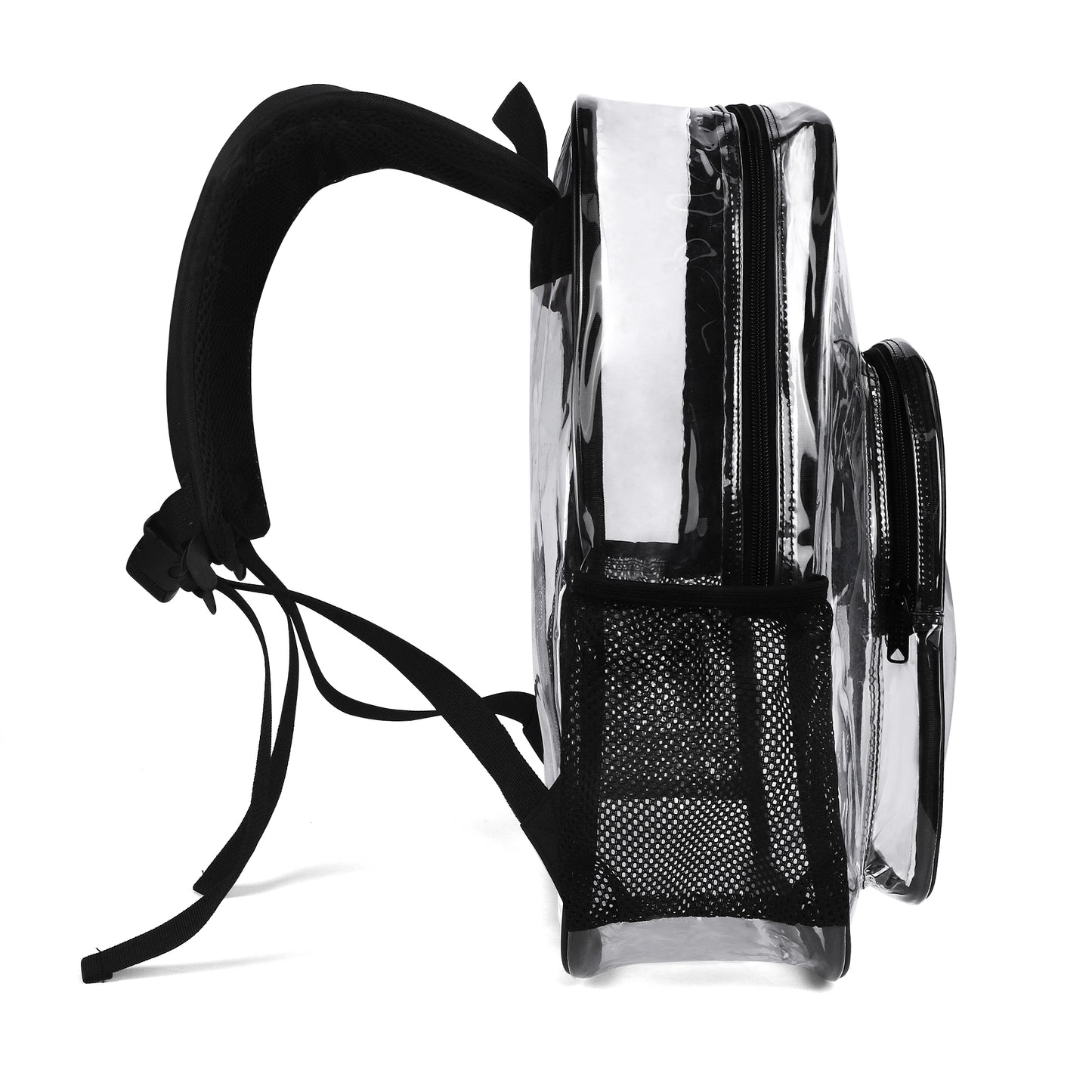 popcustoms - Large 17 Inch Clear Bag PVC See Through Transparent School Backpack