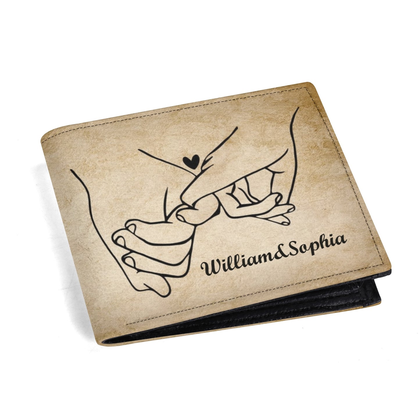 popcustoms - Mens Minimalist PU Leather Wallet Paper Folded Wallet Default Title