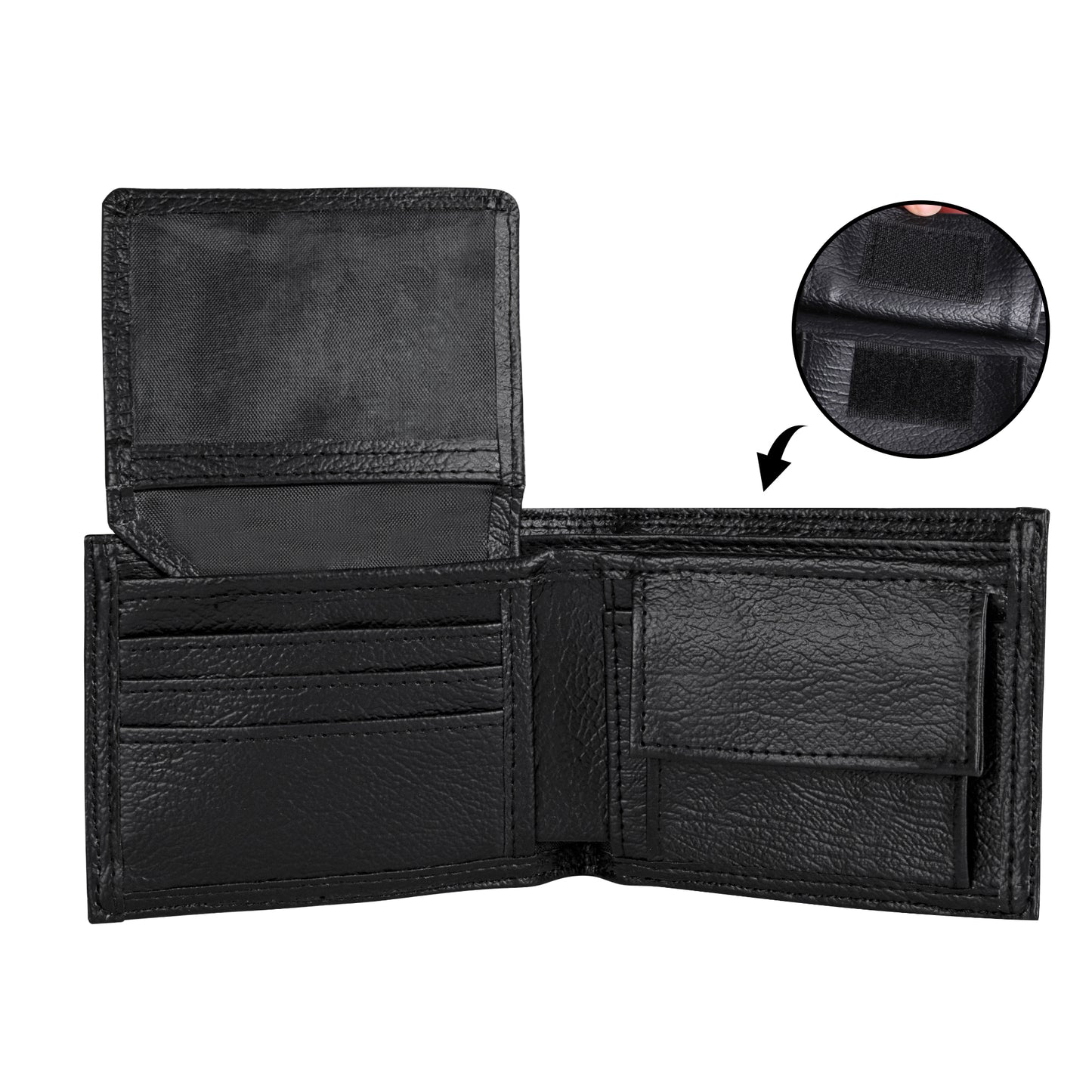 popcustoms - Mens Minimalist PU Leather Wallet Paper Folded Wallet