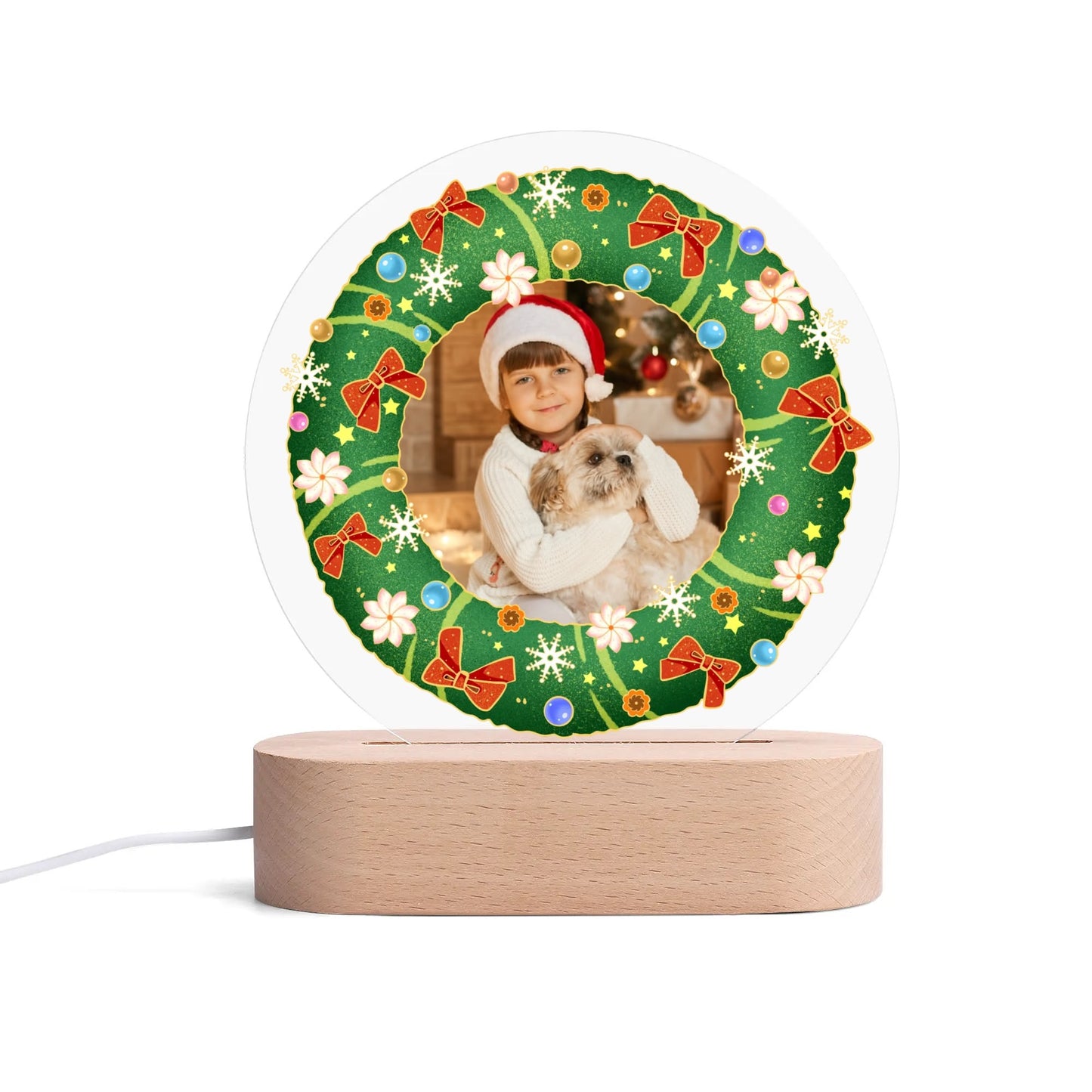 popcustoms - Personalised Name Acrylic Round Lamp Night Light Home Decor