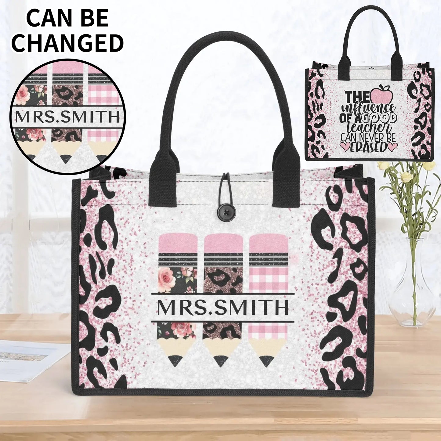 popcustoms - Premium All-Over Print Canvas Tote Bag(3 layers)