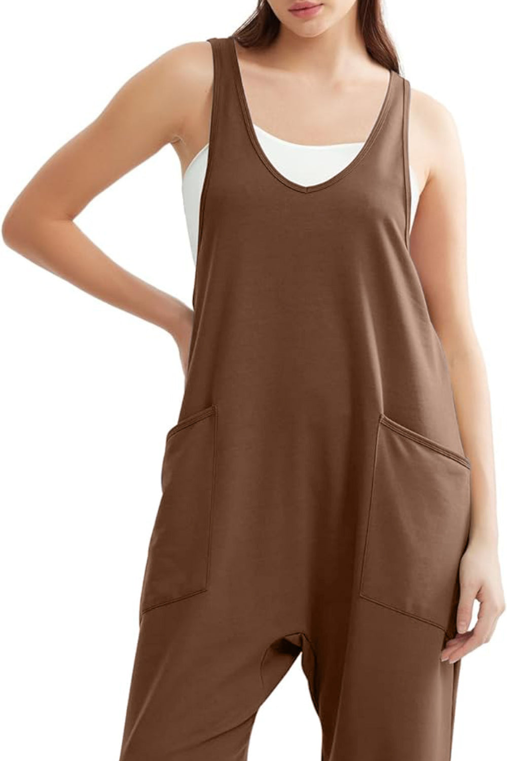 Trendsi - Lovelet V-Neck Wide Strap Overalls