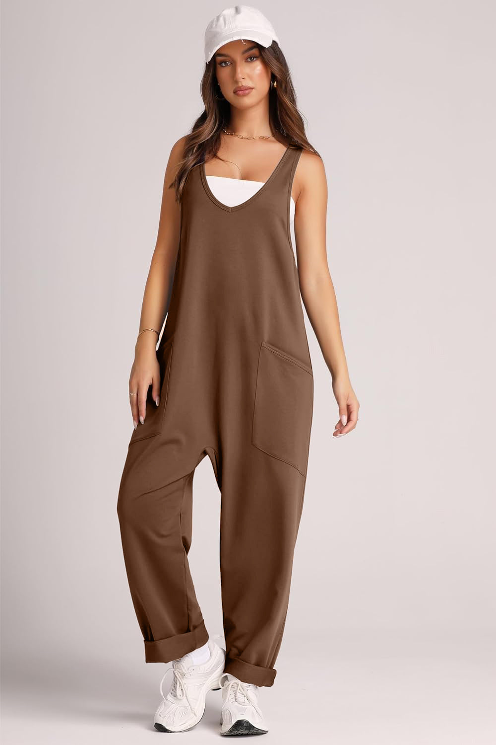 Trendsi - Lovelet V-Neck Wide Strap Overalls