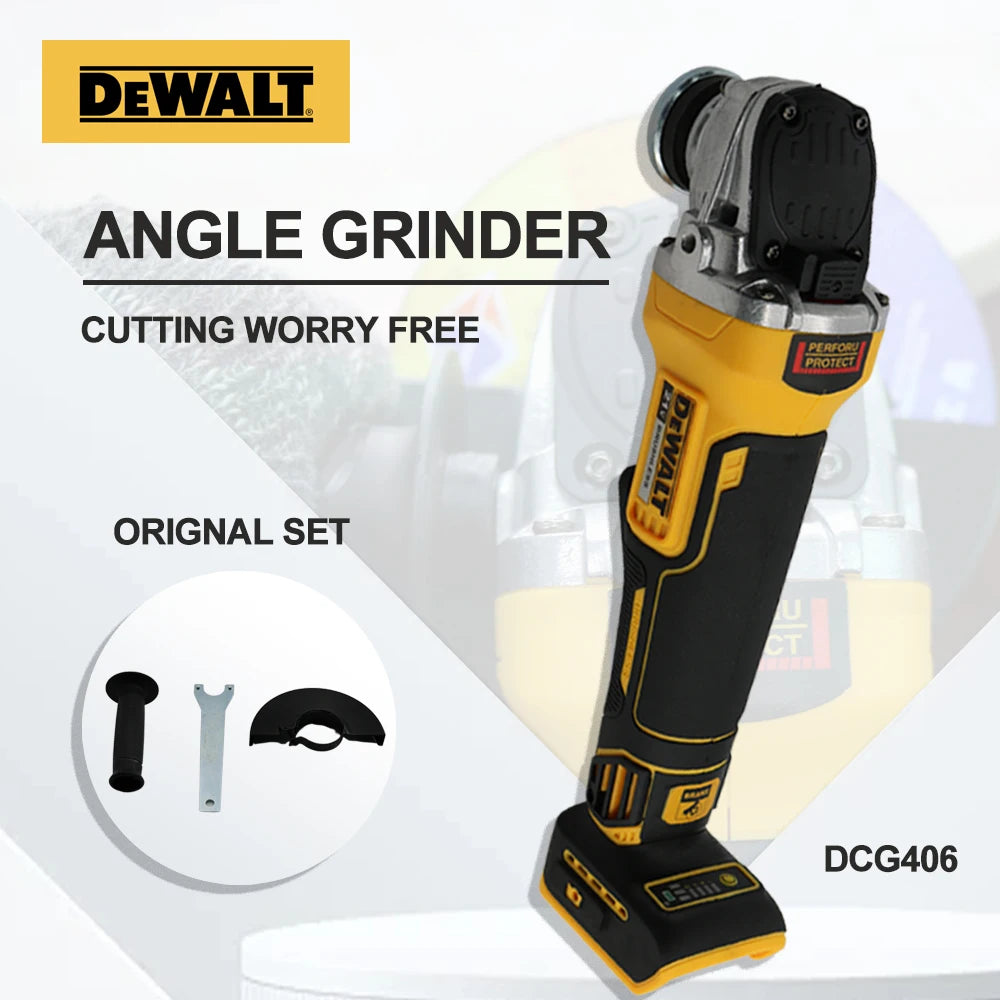 Zimonto - DEWALT DCG406 Kit 100/125MM 20V Angle Grinder Brushless Maglev Metal Cutting Charging Angle Grinder No Battery