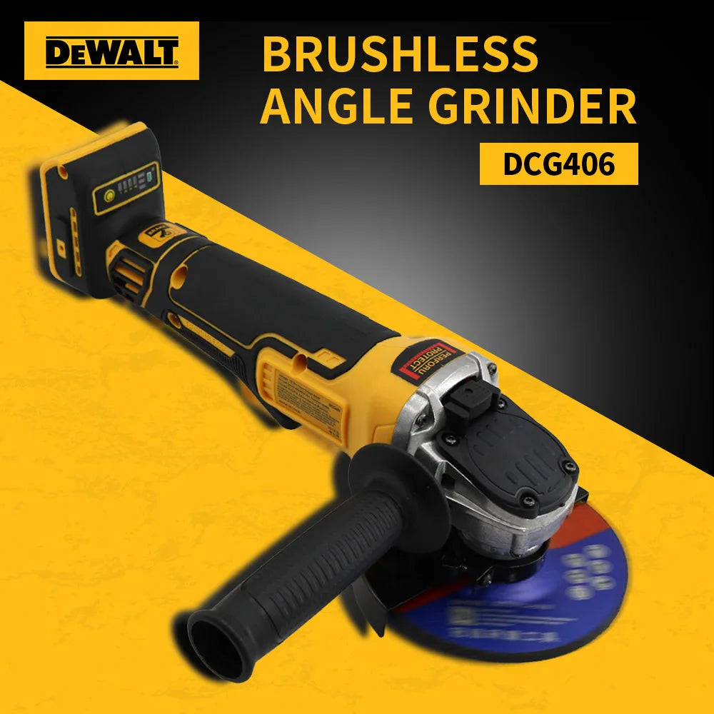 Zimonto - DEWALT DCG406 Kit 100/125MM 20V Angle Grinder Brushless Maglev Metal Cutting Charging Angle Grinder No Battery