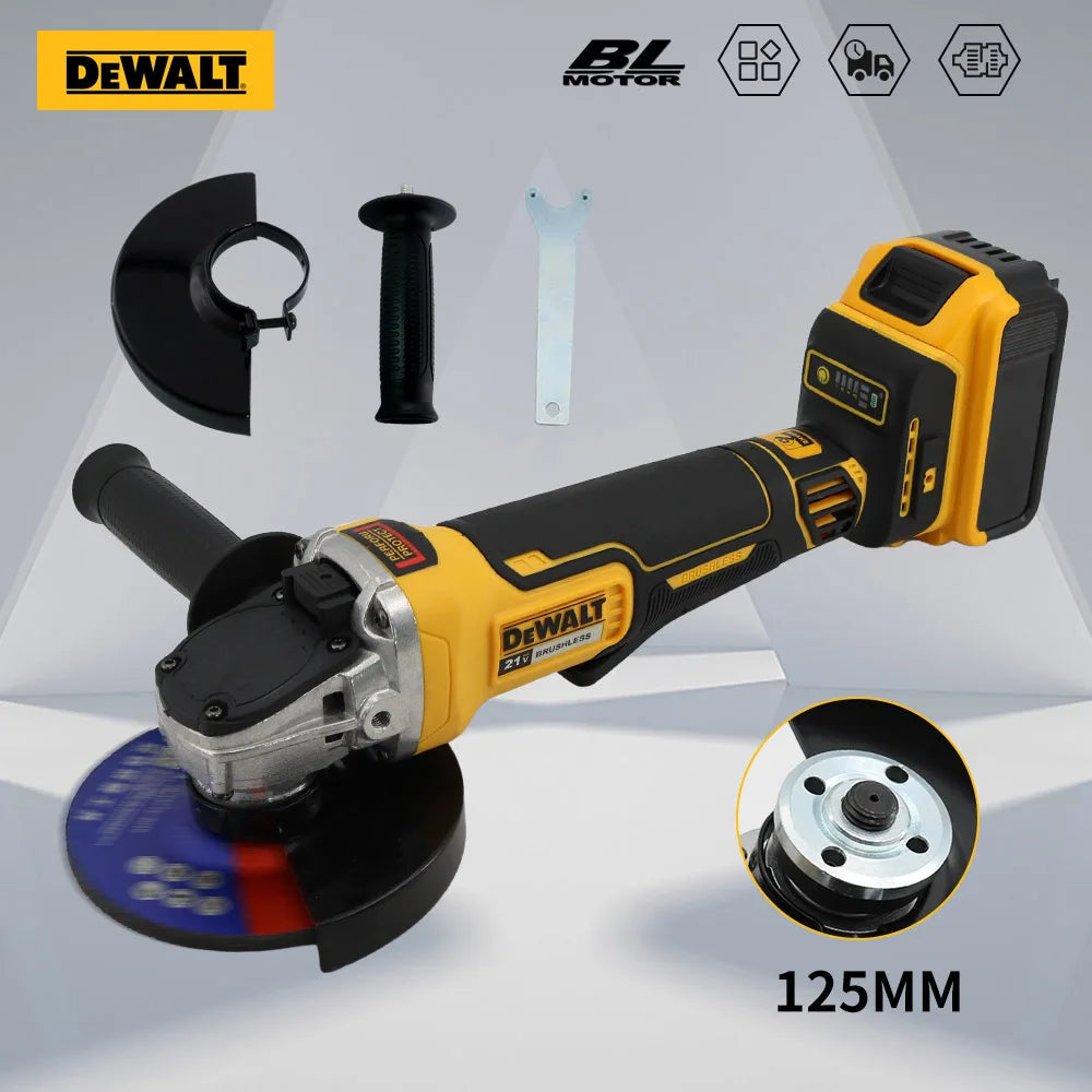 Zimonto - DEWALT DCG406 Kit 100/125MM 20V Angle Grinder Brushless Maglev Metal Cutting Charging Angle Grinder No Battery