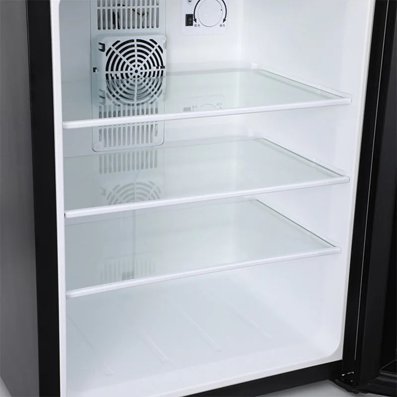 Zimonto - Mini Fridge Cooler 40L Refrigerator Glass Door for Beer Soda or Wine –Small Drink Dispenser Machine 0.3kWh/24H
