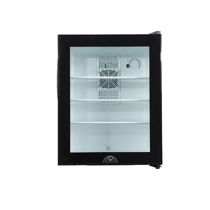 Zimonto - Mini Fridge Cooler 40L Refrigerator Glass Door for Beer Soda or Wine –Small Drink Dispenser Machine 0.3kWh/24H