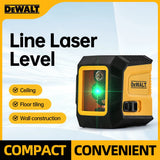 Zimonto - DEWALT Mini Laser Level 2-Line Horizontal Vertical Cross Level Green Light High-Precision Laser Self-Leveling Portable Tool