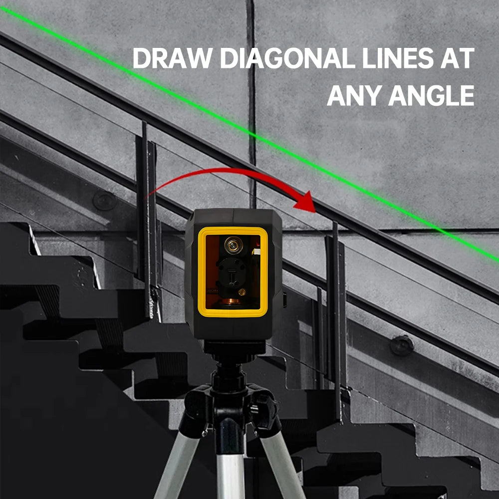 Zimonto - DEWALT Mini Laser Level 2-Line Horizontal Vertical Cross Level Green Light High-Precision Laser Self-Leveling Portable Tool