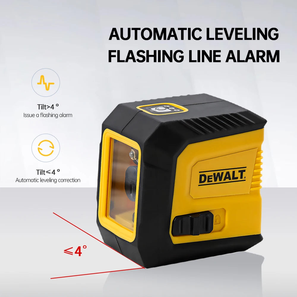 Zimonto - DEWALT Mini Laser Level 2-Line Horizontal Vertical Cross Level Green Light High-Precision Laser Self-Leveling Portable Tool