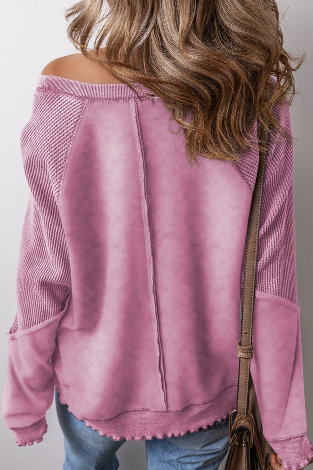 Zimonto - Exposed Seam Long Sleeve Sweatshirt