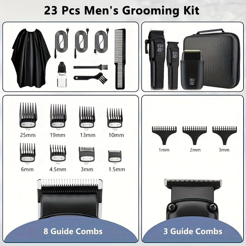 Zimonto - AllinOne Cordless Hair Clippers Trimmers for Men