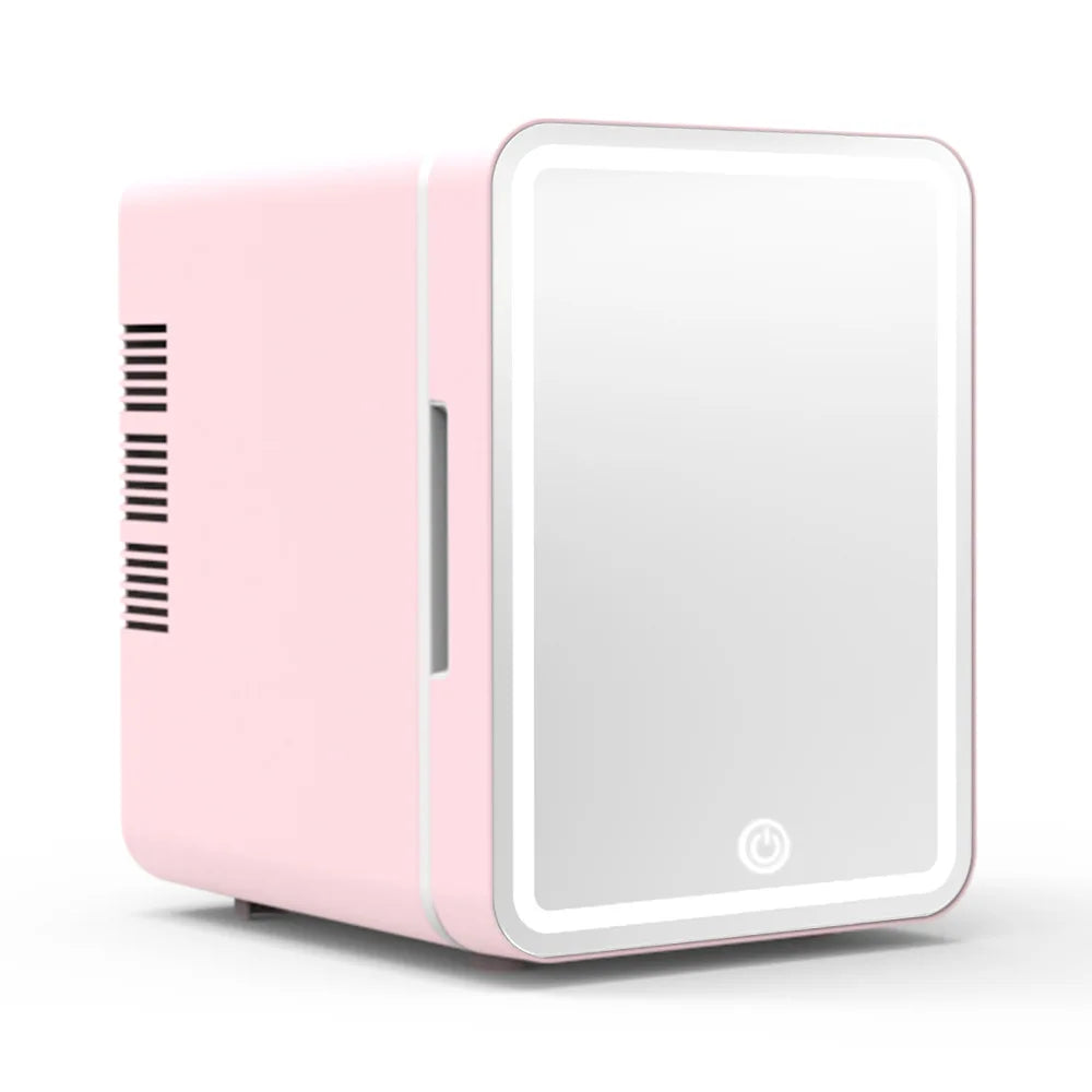 Zimonto - 4L Makeup Mini Fridge for Bedroom Car Office & Dorm Cooler & Warmer Portable Small Refrigerator for Cosmetics, Skin Care