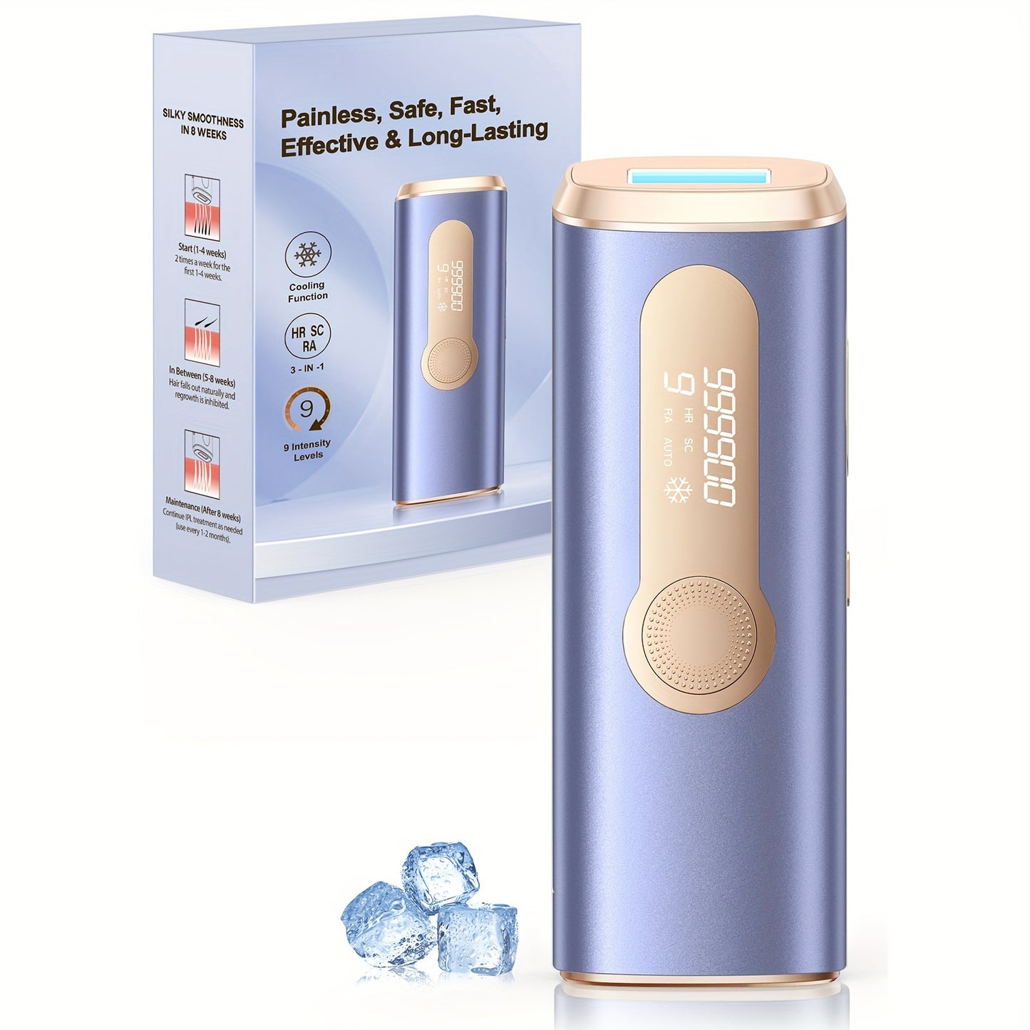 Painless, Safe, Fast, Effective & Long-Lasting Hair Removal Device from AMOTAOS for All, featured in the Zimonto online store.