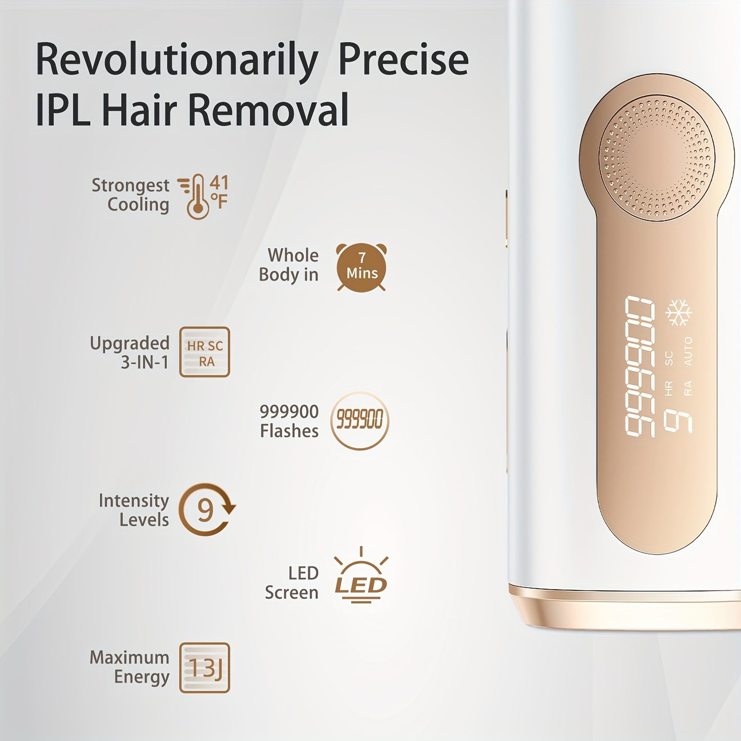 Zimonto - AllinOne Permanent IPL Hair Removal Device with Cooling