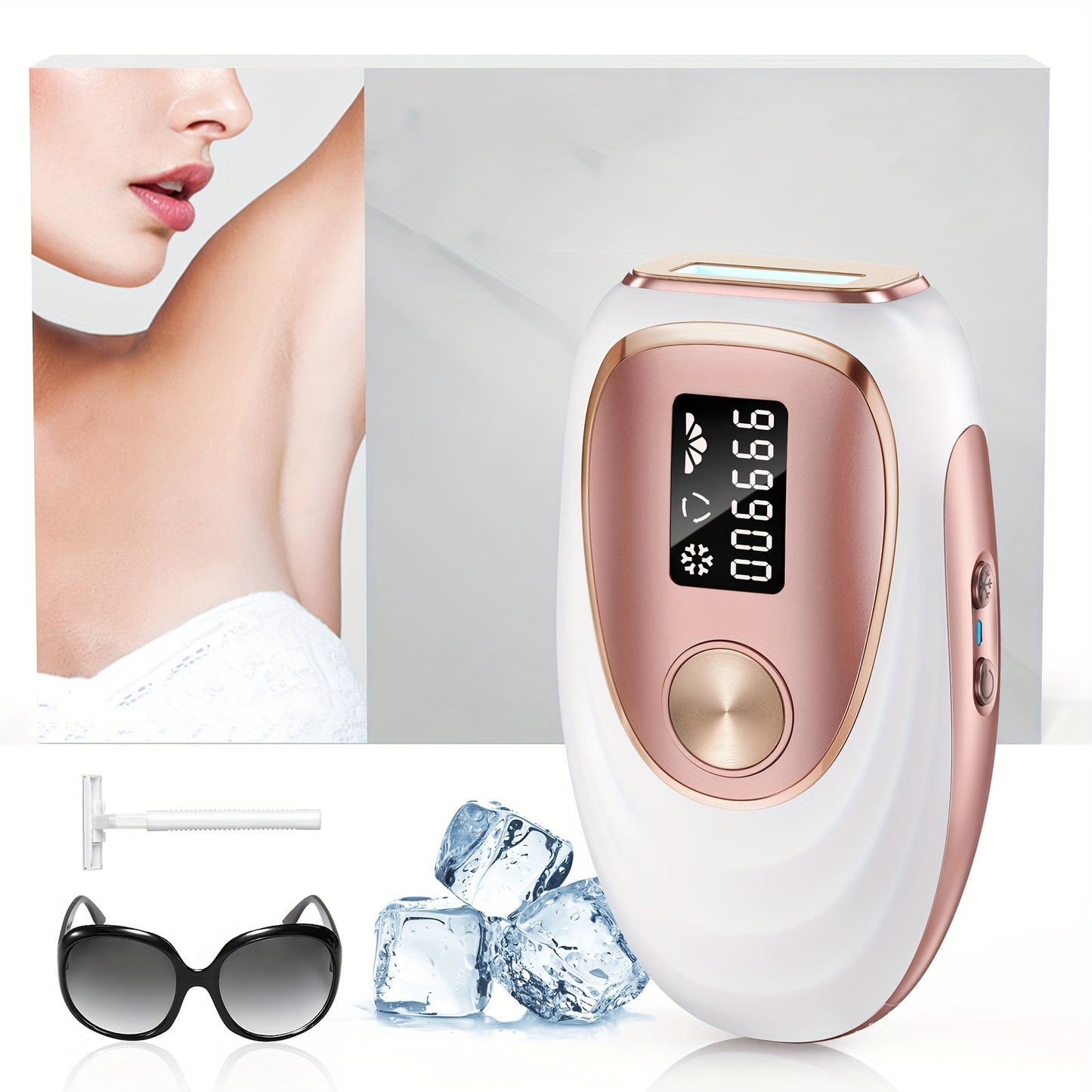 Zimonto - Unisex 3in1 Home Epilator Perfect Christmas Gift Rose Gold