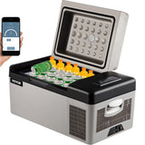 Zimonto - VEVOR Car Refrigerator 20L Compressor Portable Small Refrigerator Freezer Mini Electric Cooler for Driving Travel Fishing Outdoo