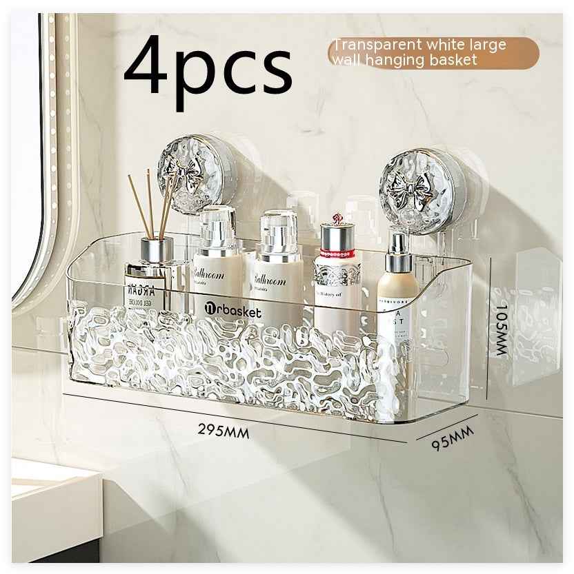 Waste Face Cloth Storage Box Bathroom Wall-mounted Shaver Storage Rack