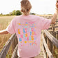 Letter Graphic Round Neck Short Sleeve T-Shirt