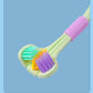 Three-sided Macaron Soft Bristle Toothbrush Care Safety Toothbrush Teeth Deep Cleaning Portable Travel